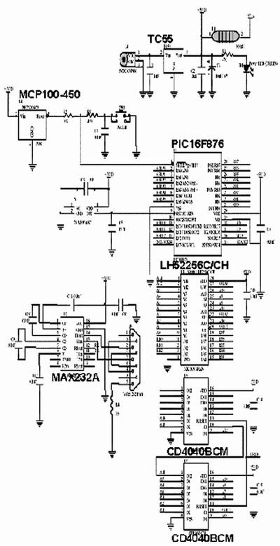 图1、图2、图4和图5中布线的电路原理图