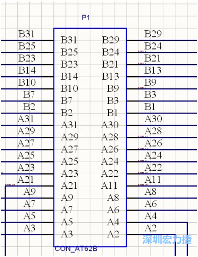  AT 总线 62 芯插槽，变成了一个 34 芯元件。