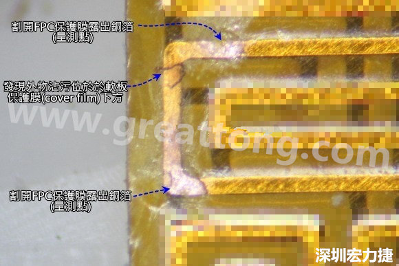 如何检查并确认软排线(FPC)不良品的断路开路位置