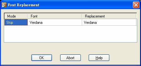 图6 字体替换弹窗